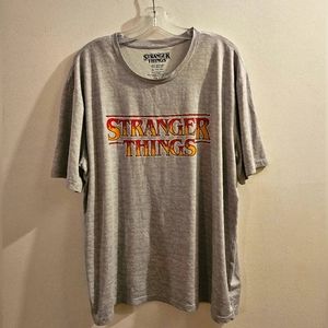 Stranger Things Fire Script Graphic T-shirt | Size XL